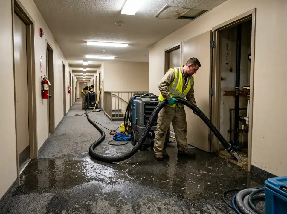 multi-unit-apartment-hallway-f-005 — frequently asked questions, Emergency Burst Pipe Water Extraction & Removal in Iowa, LA